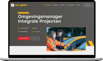 Mockup Van Gelder werken bij website